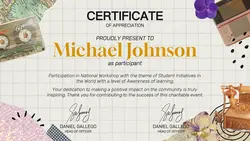 History School Certificate (Landscape)