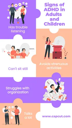 Signs of ADHD Infographic