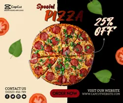 Simple Pizza Advertisement Poster