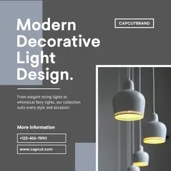 Modern Light Display Minimalist Style