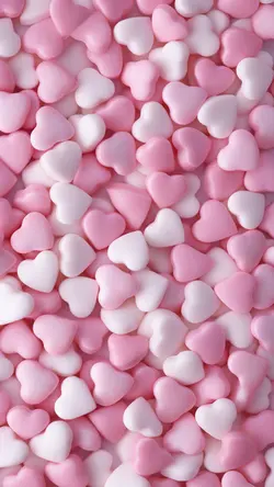 Wallpaper creative poster pink puting pag-ibig puso