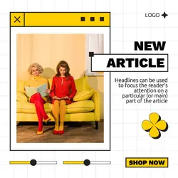 Retro Modern Fashion Style Instagram Post