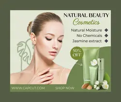 Natural beauty cosmetic sale facebook
