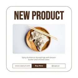 Food Dumpling Display Instagram Post