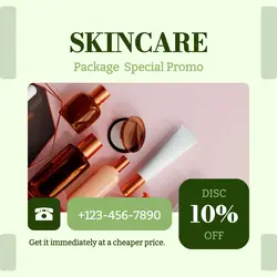 Skincare package Nature Green Smooth Round