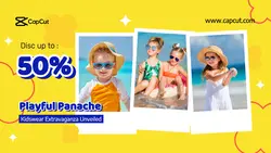 Fashion Industry Beach For Kids Facebook Cover Sale Promotion