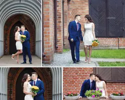 Non-Marketing Photo Collage White Wedding