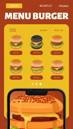 Burger Product Pricelist Illustration Instagram St