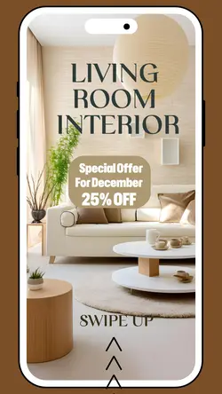 Living Room Interior Promotion Instagram Story