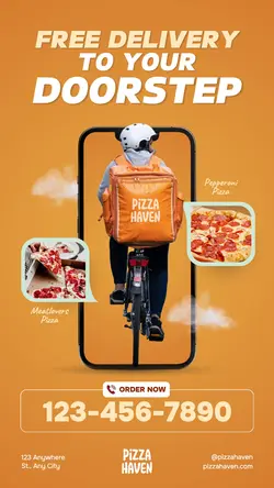 Food Pizza Free Delivery Service  