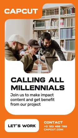 Orange Modern Job Hiring Instagram Story