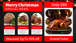 Christmas Special Menu Promotion You Tube Thumbnail