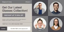 Glasses Collection LinkedIn Company Banner