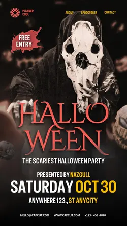 Halloween Party Invitation Instagram Story