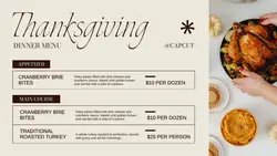 Thanksgiving Special Menu Twitter Post