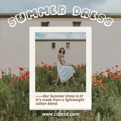 Fashion Summer Dress Product Instagram Post