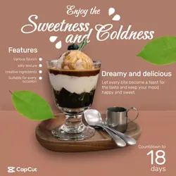 Gourmet ice cream display e-commerce