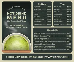 hot drink menu facebook post
