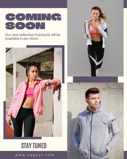 Tracksuits fashion coming soon instagram portrait