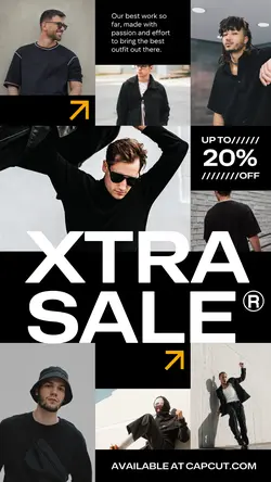 8 Multi-product Image + Men's Clothes Black Tech