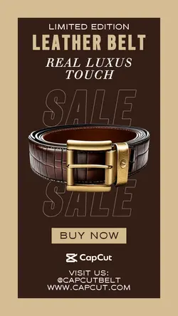 Leather belt limited edition sale