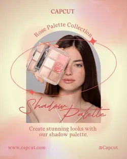 Beauty and Personal Care Shadow Palette Makeup Collection Instagram Portrait Pink White Minimalist