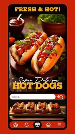 2024hot Promotional Page In-app Banner Food