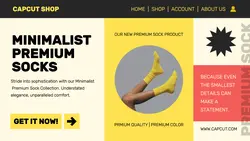 Premium Sock Fashion Promotion Twitter Post