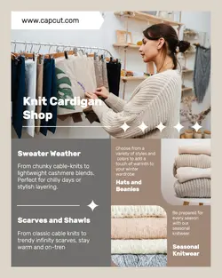 Knit Cardigan Shop Display
