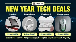 New Year Tech Deals Promotion Facebook Ads