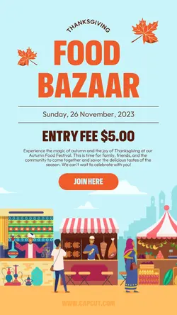 Food & Beverages Thanksgiving Food Bazar