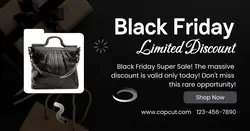 Black Friday Limited Discount Facebook App Ad