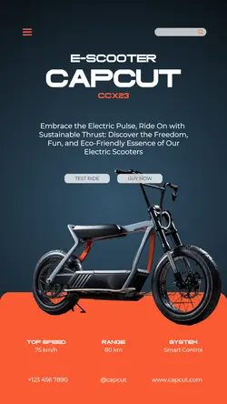 Electronic Electric Scooter Product Display 