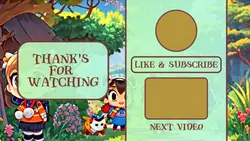 Non marketing Youtube Endscreen Green Cartoon