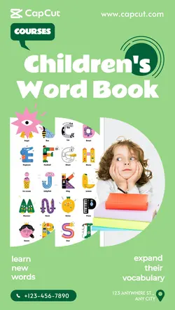 Mother and baby Vocabulary book Publicity Simple
