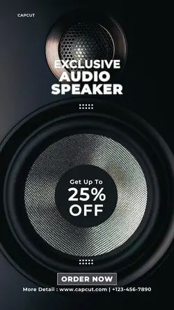 exclusive audio speaker sale instagram story