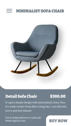 Furniture Sofa Chair Sale Instagram Story