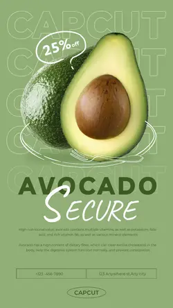 Foods & Beverage Avocado Show Minimalist