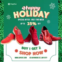 Shoe Display Promotion Instagram Post