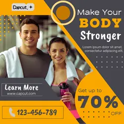 Fashion Gym Instagram Post