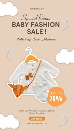 Clothing Promotion Fashion Baby Instagram Story