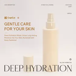Personal care Hydrating serum Display Minimalist