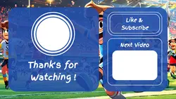 Non marketing Youtube Endscreen Blue Cartoon