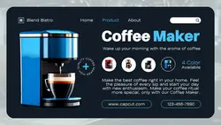 Electronic Display Coffee Maker Twiiter Post