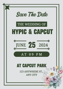 Non-marketing Personal Occasions Wedding Invitation