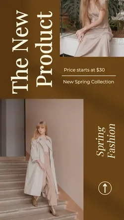 Spring Fashion New Product Display Brown