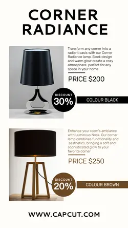 Corner Lamp Promotion Instagram Story