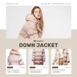 Clothing&Shoes Down jacket details minimalist 