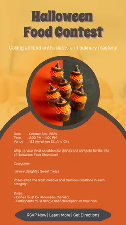 Halloween Food Contest Instagram Story