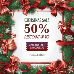 Merry Christmas Sale Linkedin Post